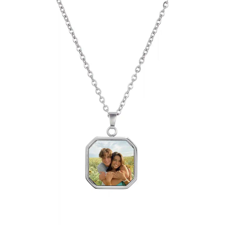 Personalized Necklace with Hidden Photo