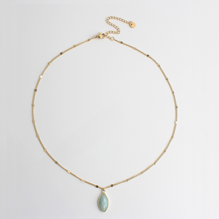 Dani - Necklace - Natural Stone- Stainless Steel