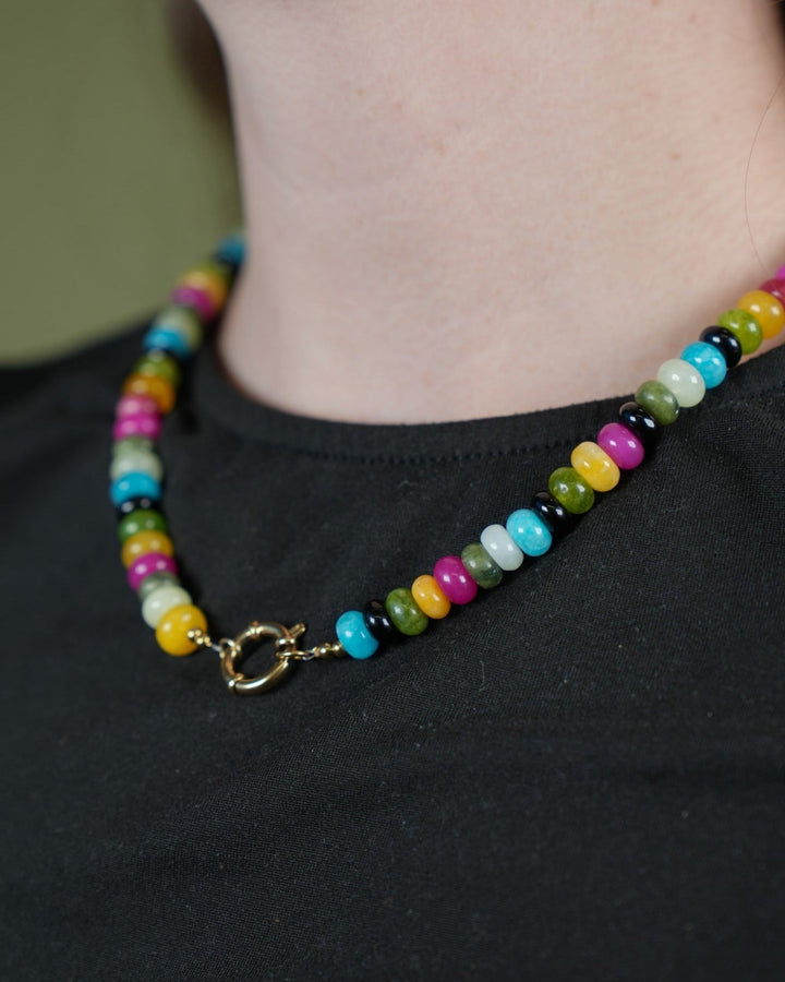Solara - Necklace - Natural Stone - Stainless Steel
