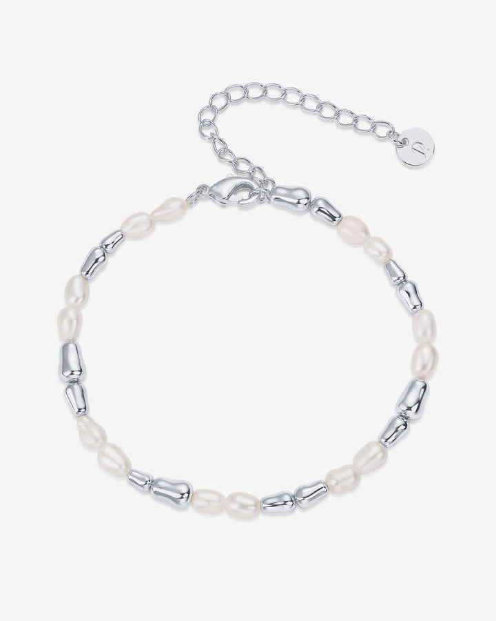 Bead and Freshwater Pearl Bracelet