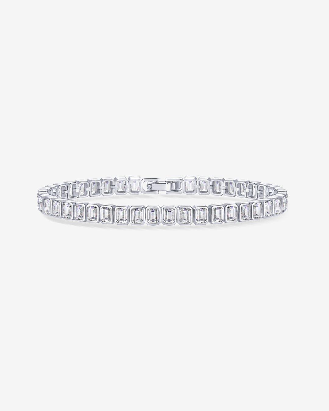 Emerald-Cut Tennis Bracelet