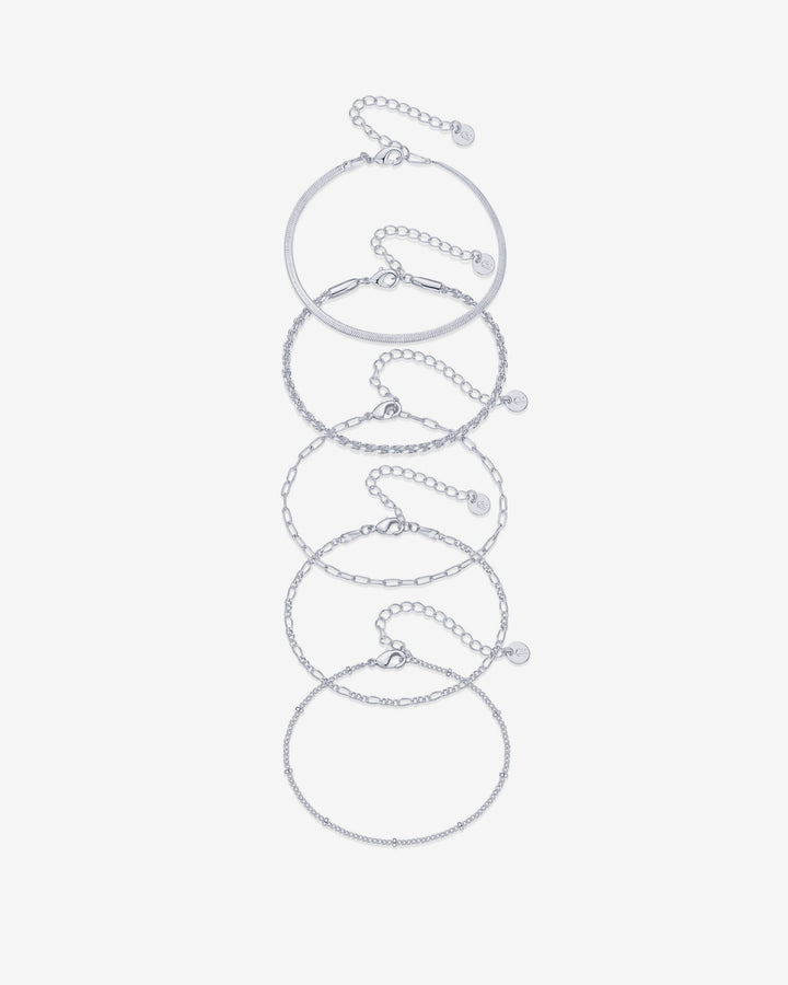 Wear Everywhere Chain Bracelet 5-Pack
