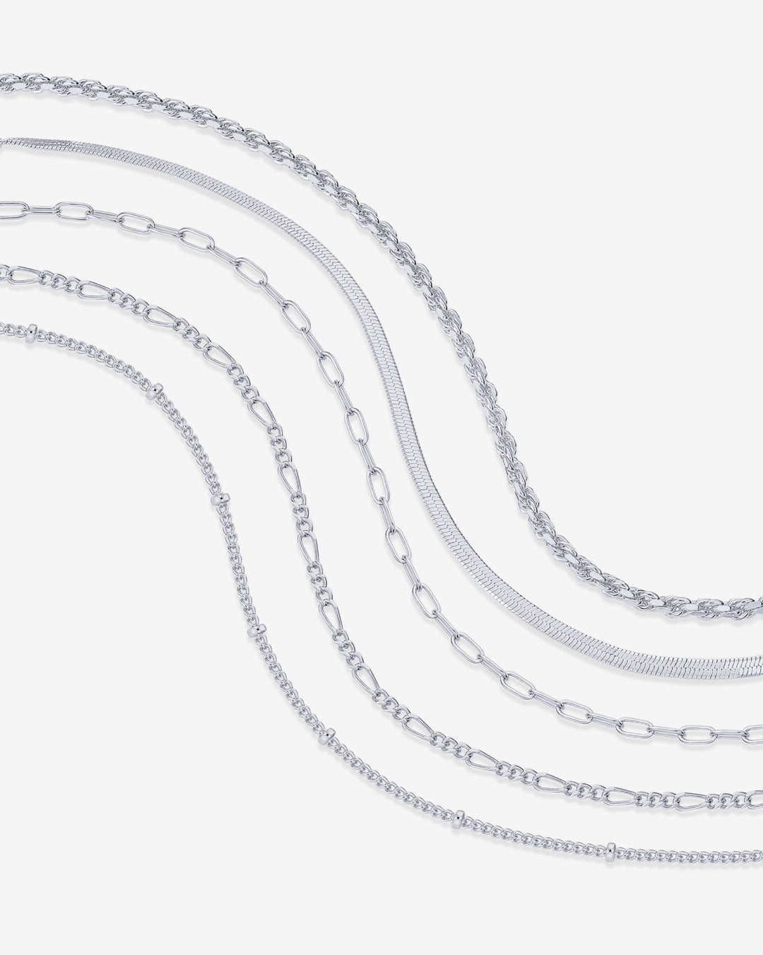 Wear Everywhere Chain Bracelet 5-Pack