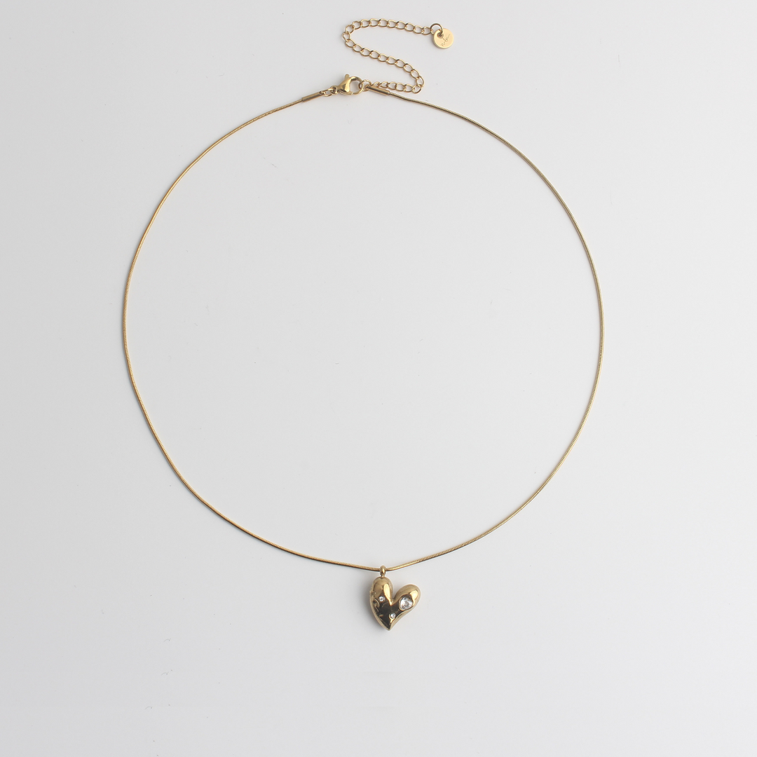 Sparkly love - Necklace - Stainless Steel