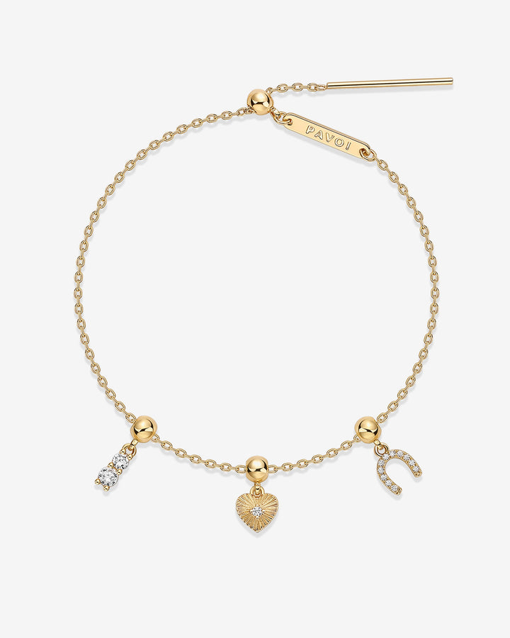 Charm Stack Era â€“ Heart & Horseshoe Vibes Bracelet Set