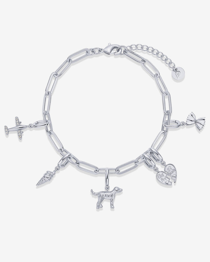 Cherished Connections Charm Paperclip Bracelet Set