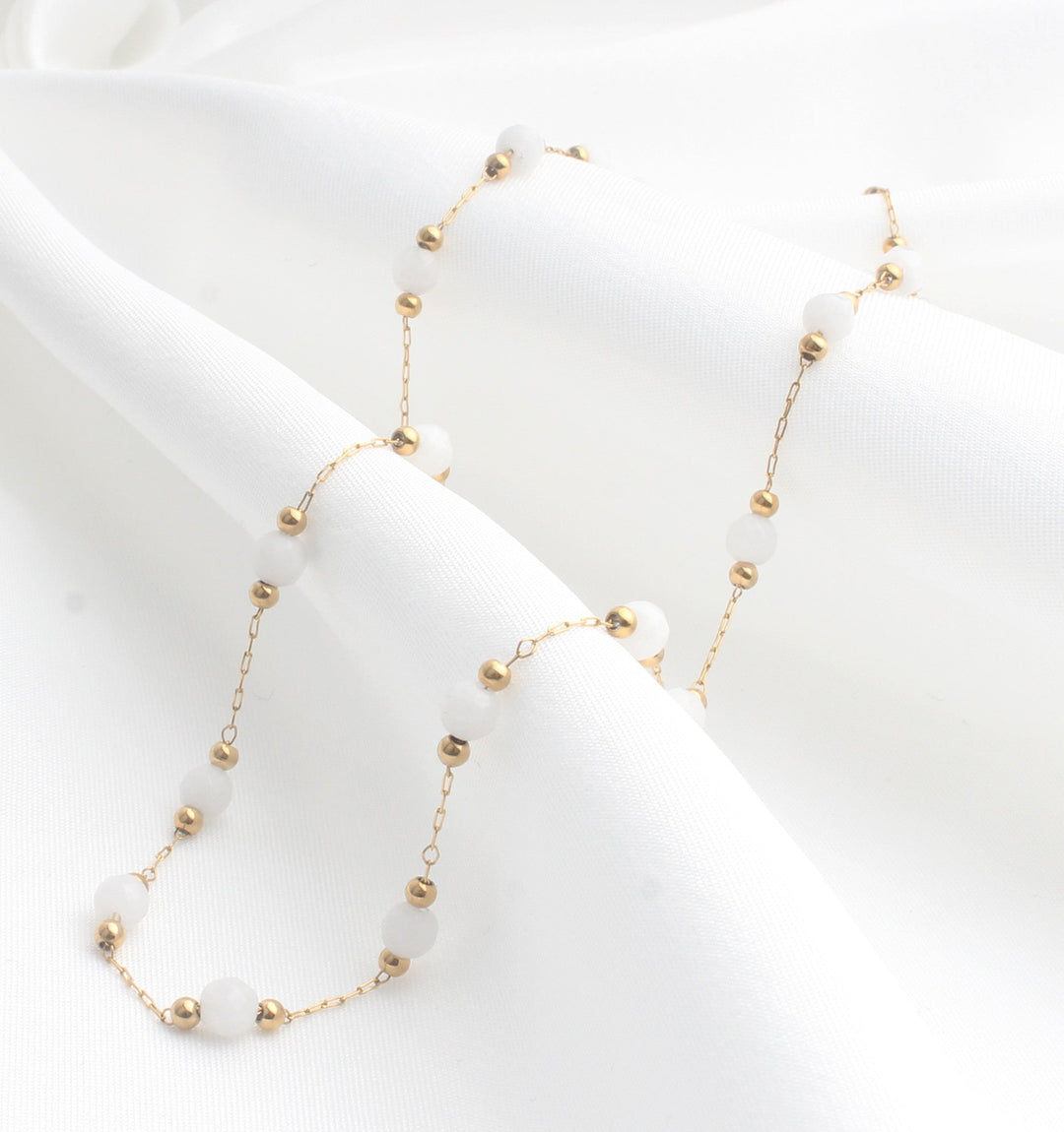 Sophia - Necklace - Natural Stone - Stainless Steel