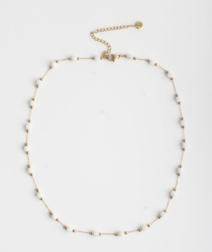 Sophia - Necklace - Natural Stone - Stainless Steel