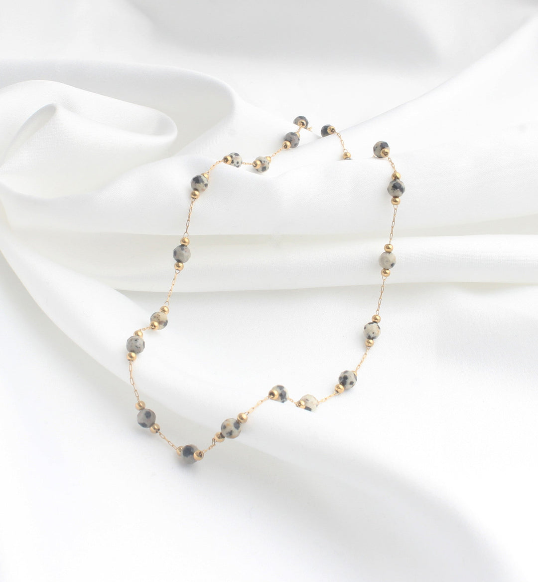 Sophia - Necklace - Natural Stone - Stainless Steel