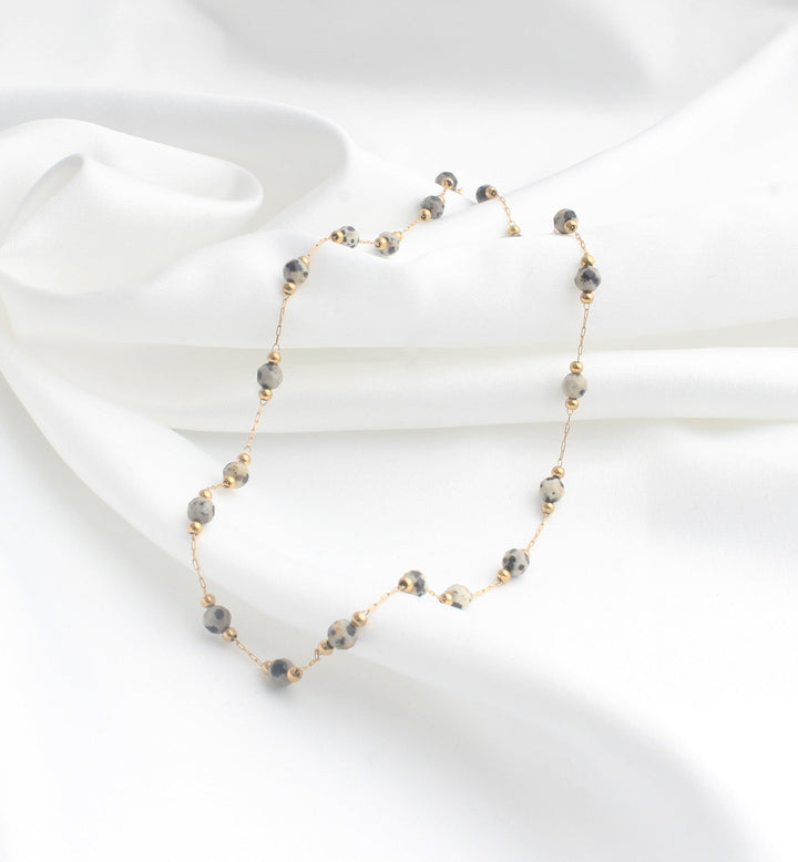 Sophia - Necklace - Natural Stone - Stainless Steel