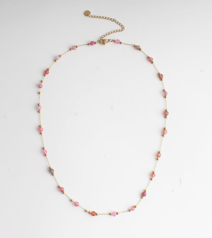 Sophia - Necklace - Natural Stone - Stainless Steel