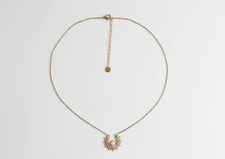 Xavi - Necklace - Natural Stone - Stainless Steel