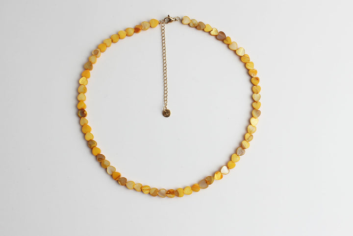 Heart To Heart - Necklace - Natural Stone - Stainless Steel
