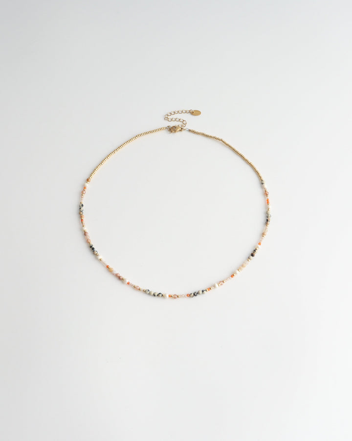 Diona - Necklace - Natural Stone - Stainless Steel