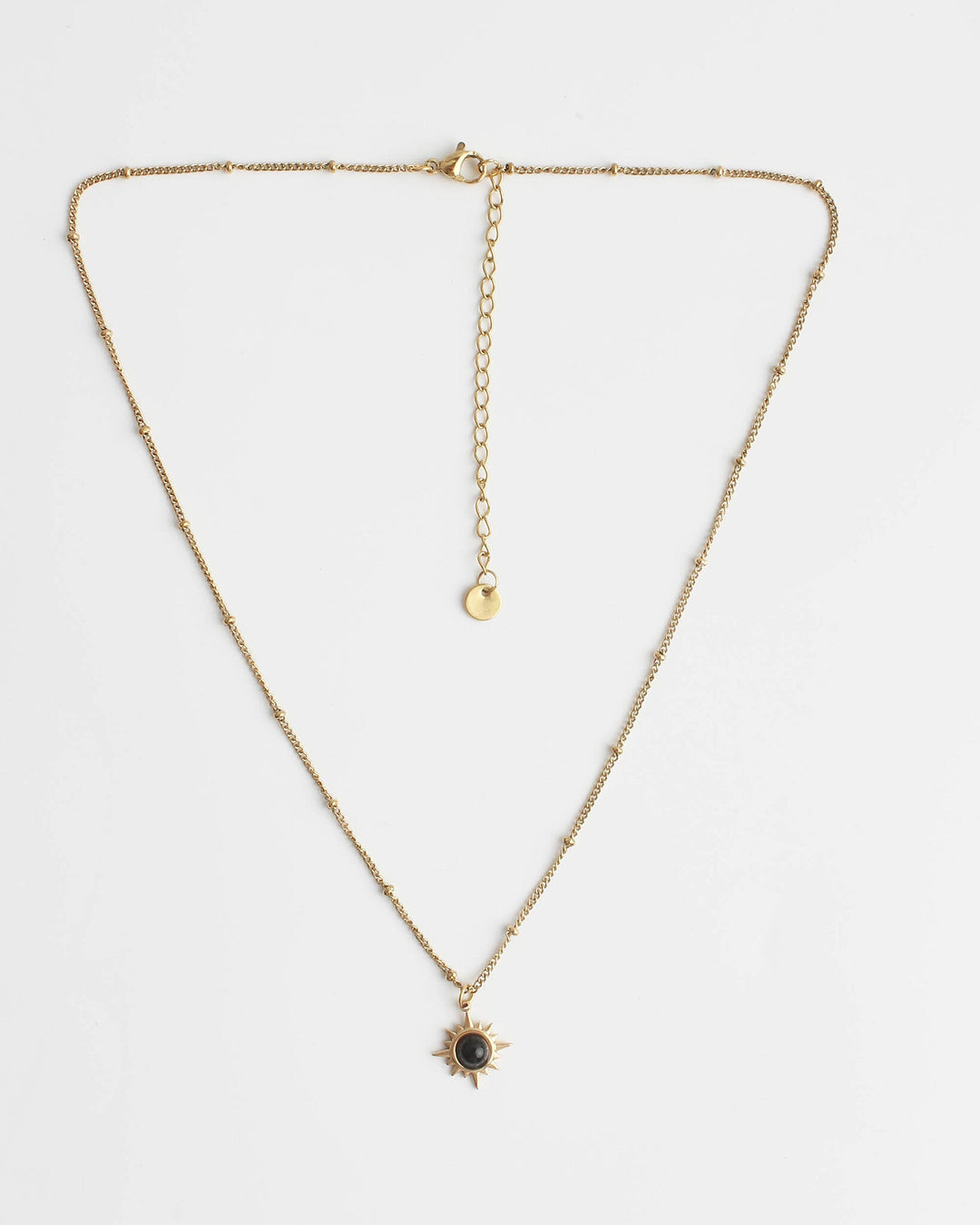 Chasing the sun - Necklace - Natural Stone-  Stainless Steel