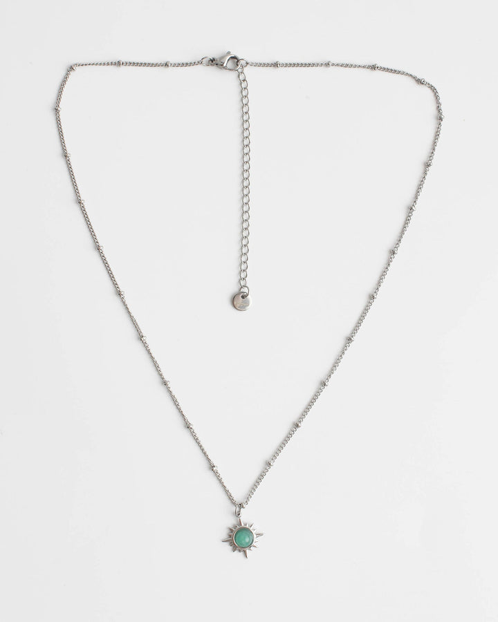 Chasing the sun - Necklace - Natural Stone-  Stainless Steel