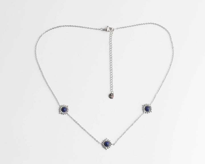 Louelle - Necklace - Natural Stone - Stainless Steel