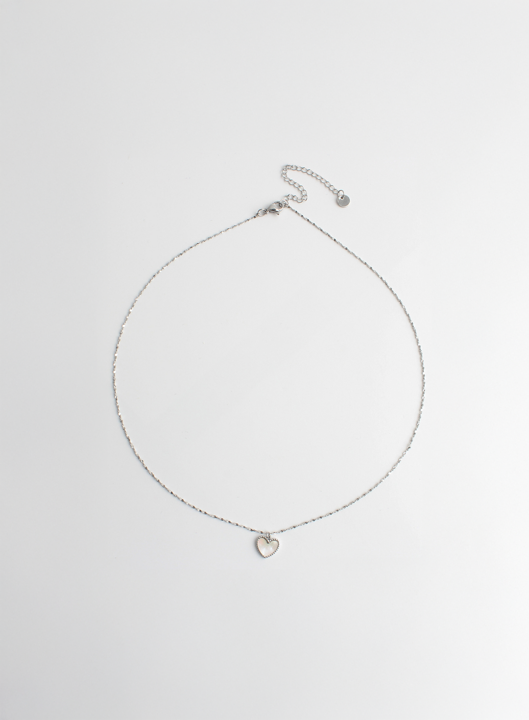 Small Shell Heart - Necklace - Stainless Steel