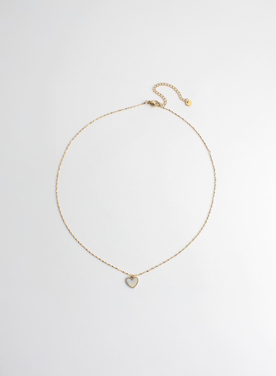 Small Shell Heart - Necklace - Stainless Steel