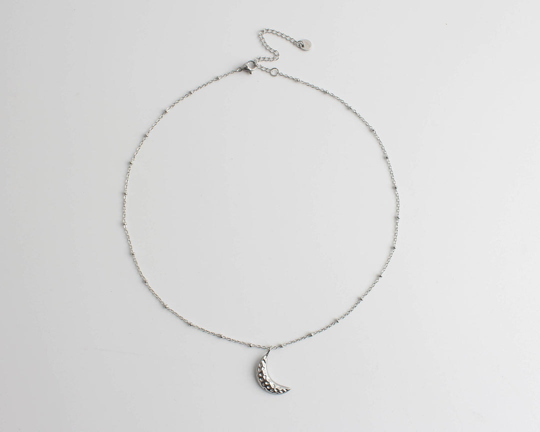 Moon - Necklace - Stainless Steel