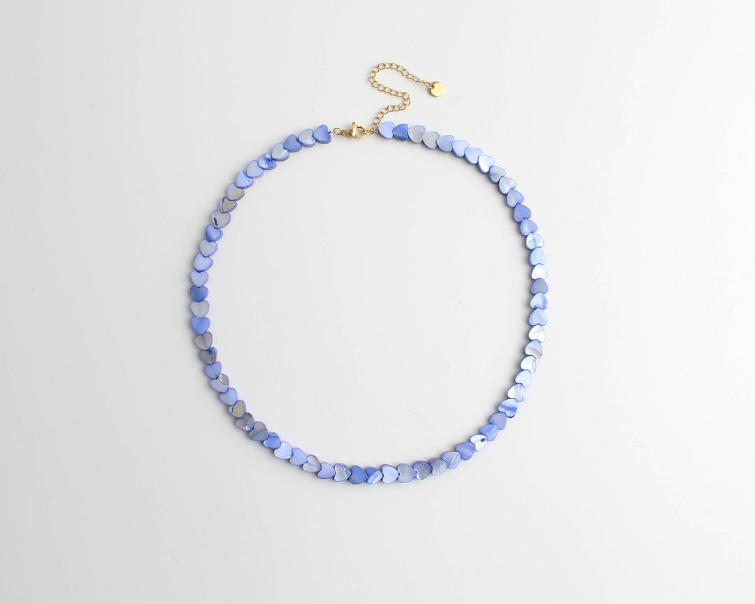 Heart To Heart - Necklace - Natural Stone - Stainless Steel