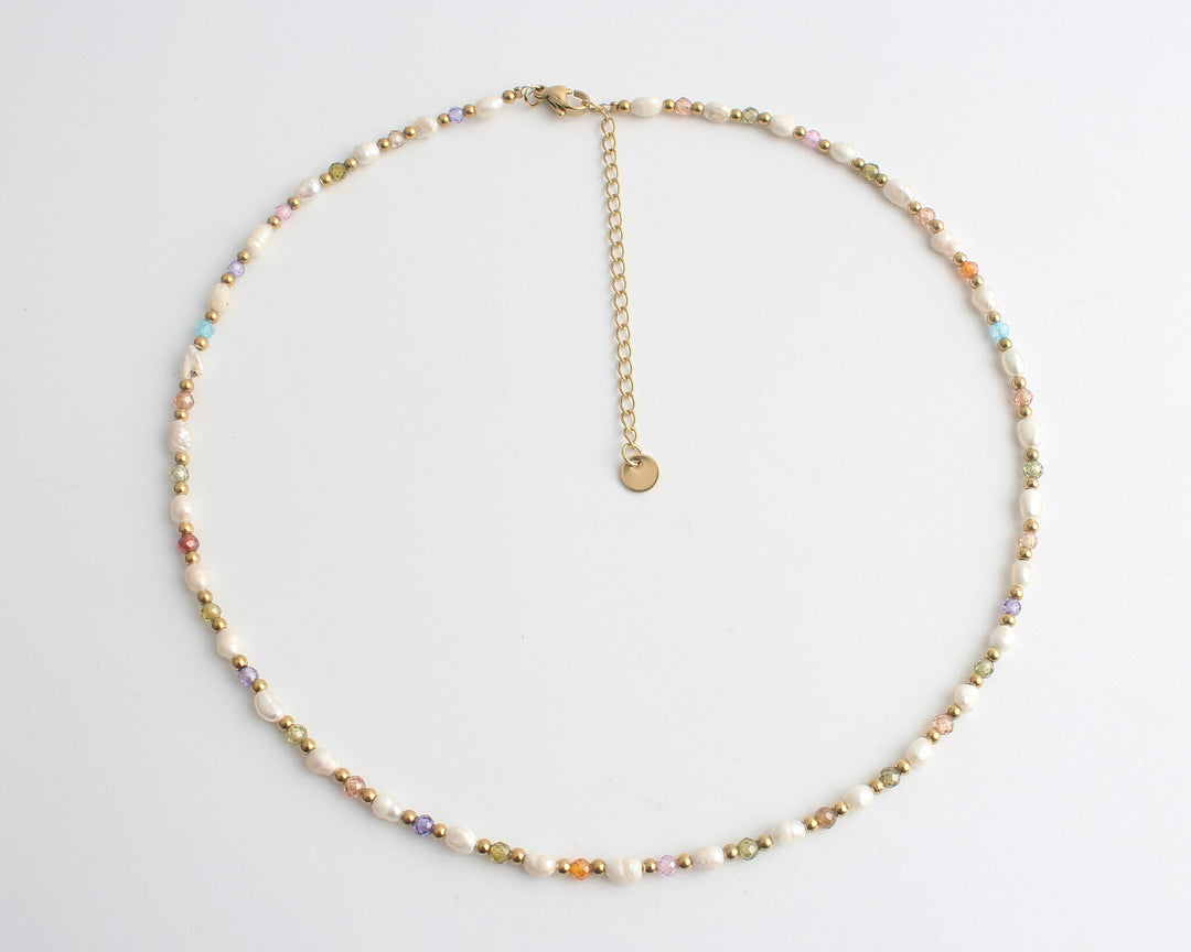 Pearl Party - Necklace - Stainless Steel