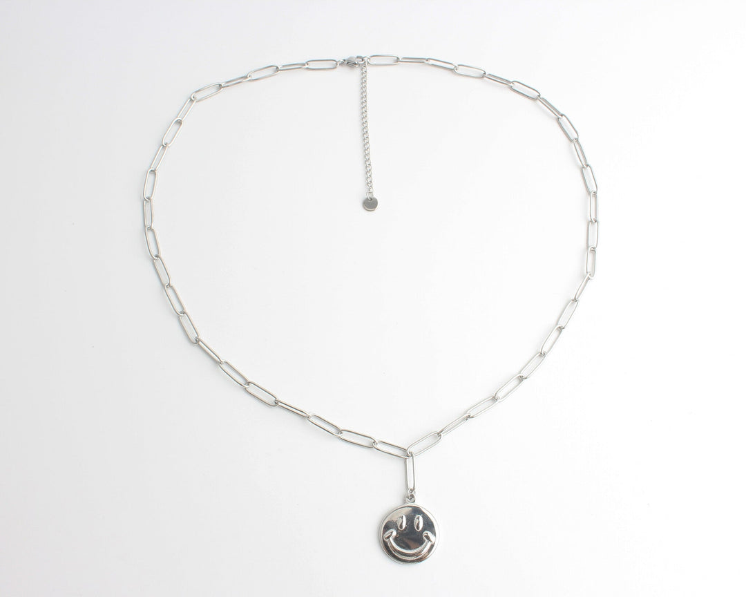 Happy - Necklace - Stainless Steel