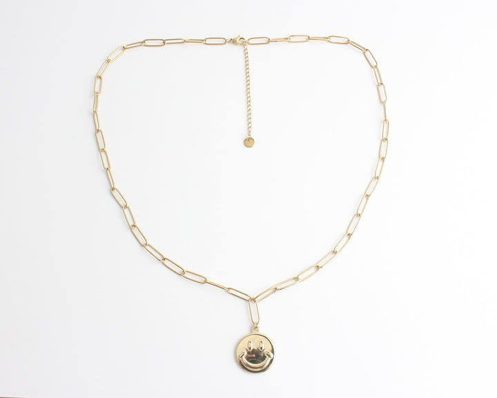 Happy - Necklace - Stainless Steel