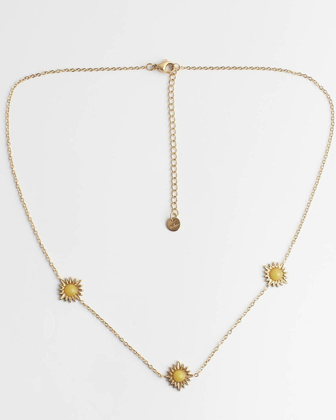 Louelle - Necklace - Natural Stone - Stainless Steel