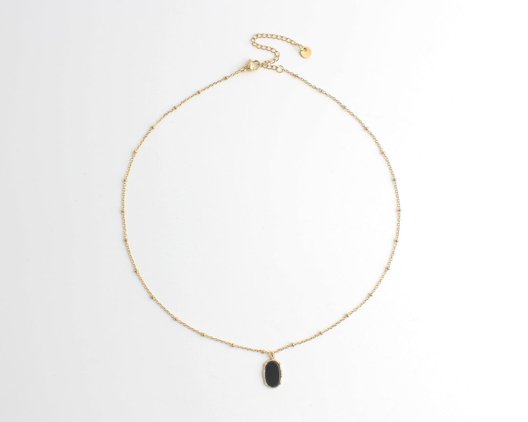 Evelyn - Necklace - Natural Stone - Stainless Steel
