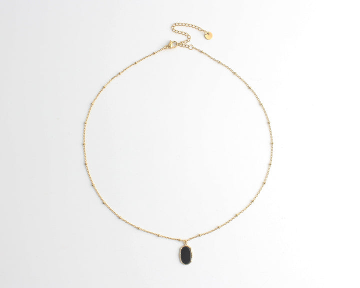 Evelyn - Necklace - Natural Stone - Stainless Steel