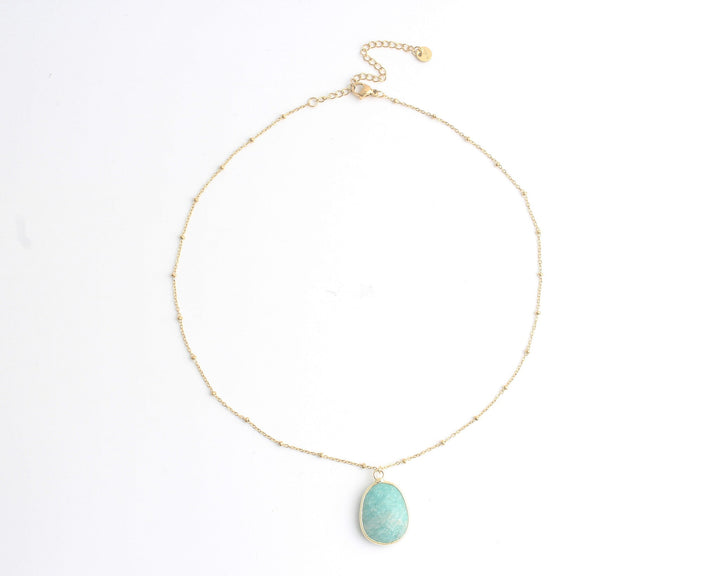 Edita - Necklace - Natural Stone - Stainless Steel