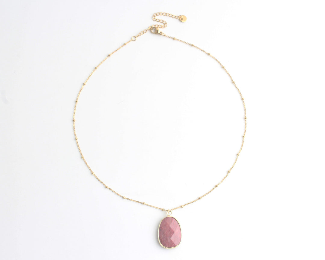 Edita - Necklace - Natural Stone - Stainless Steel