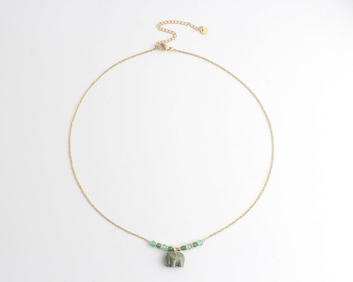 Elephant - Necklace - Stainless Steel