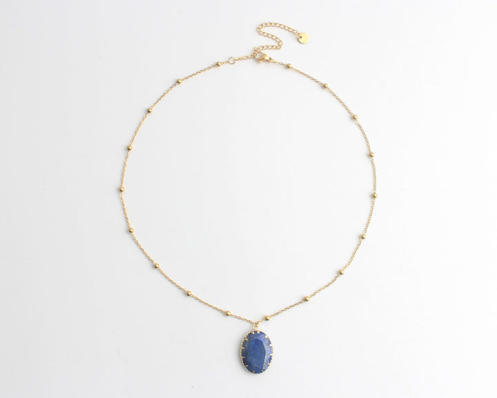 Darla - Necklace - Natural Stone - Stainless Steel