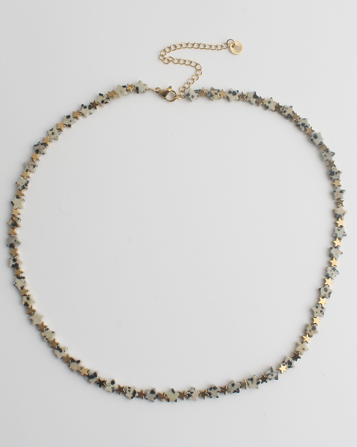 Stargazing - Necklace - Natural Stone - Stainless Steel