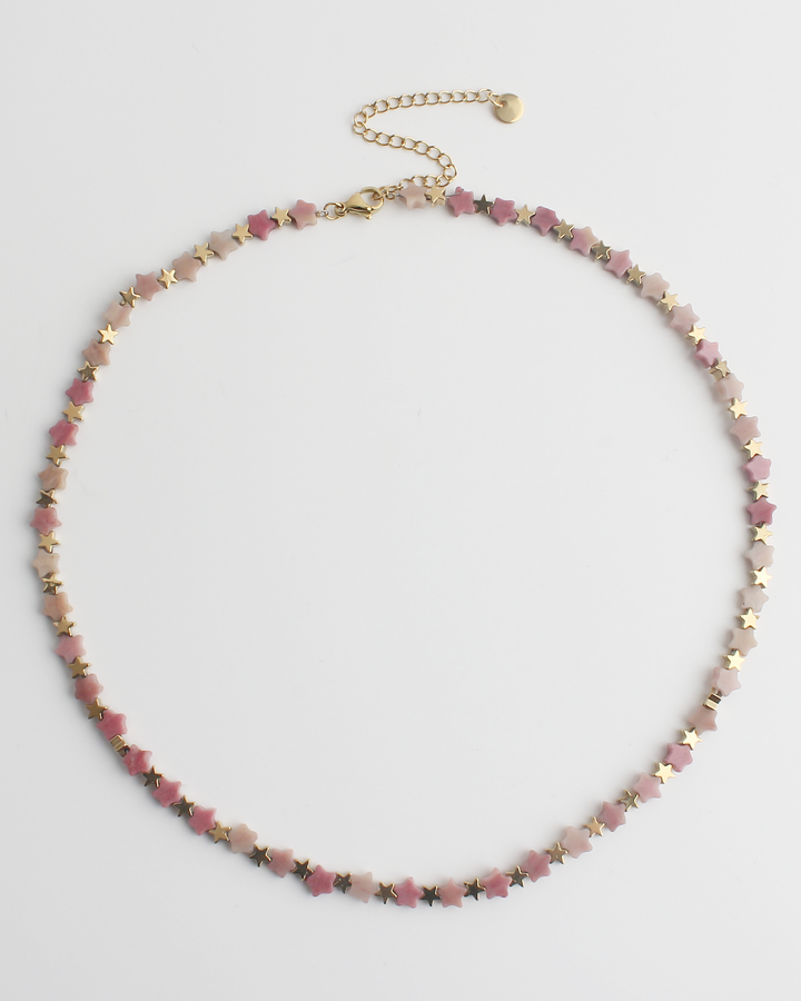 Stargazing - Necklace - Natural Stone - Stainless Steel