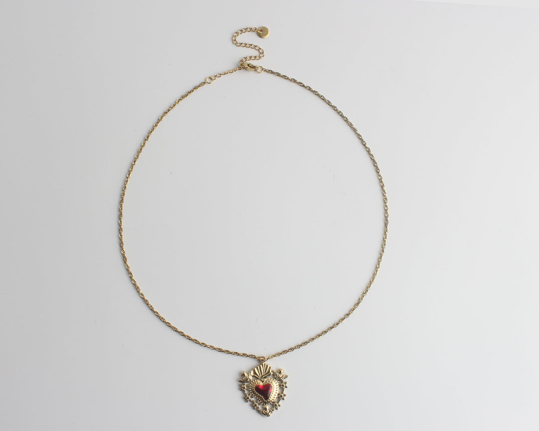 Beating Heart - Necklace - Stainless Steel