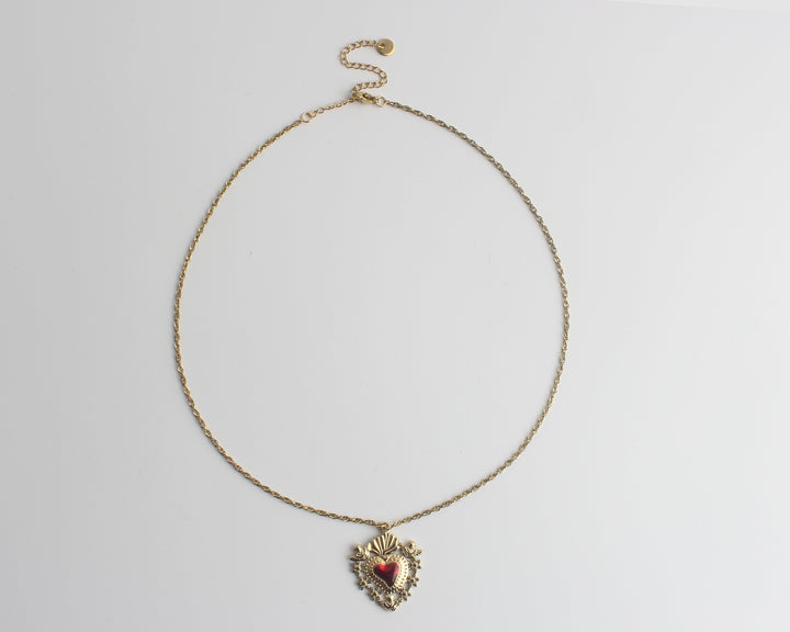 Beating Heart - Necklace - Stainless Steel