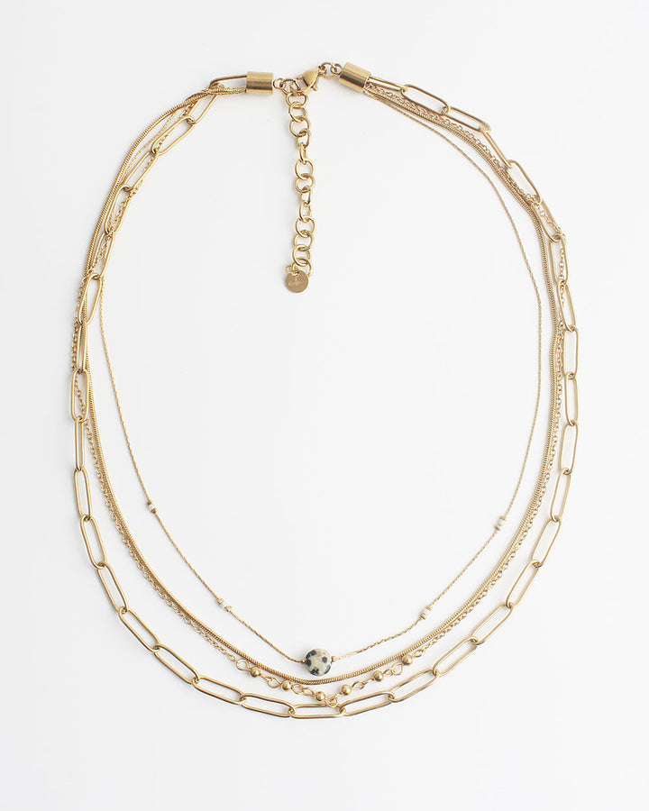 Eloise - Necklace - Natural Stone - Stainless Steel
