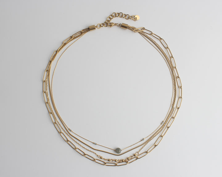 Eloise - Necklace - Natural Stone - Stainless Steel