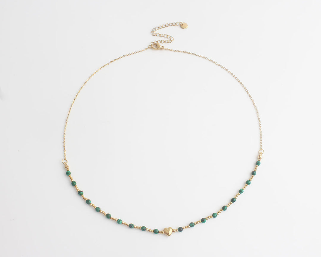 Giulia - Necklace - Natural Stone - Stainless Steel