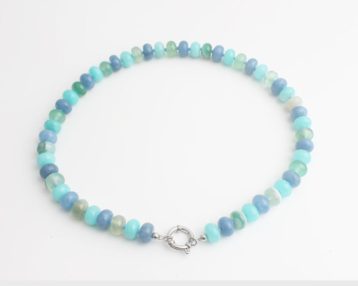 Clarisa - Necklace - Natural Stone - Stainless Steel