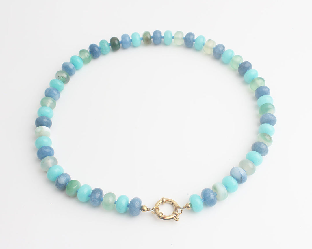Clarisa - Necklace - Natural Stone - Stainless Steel