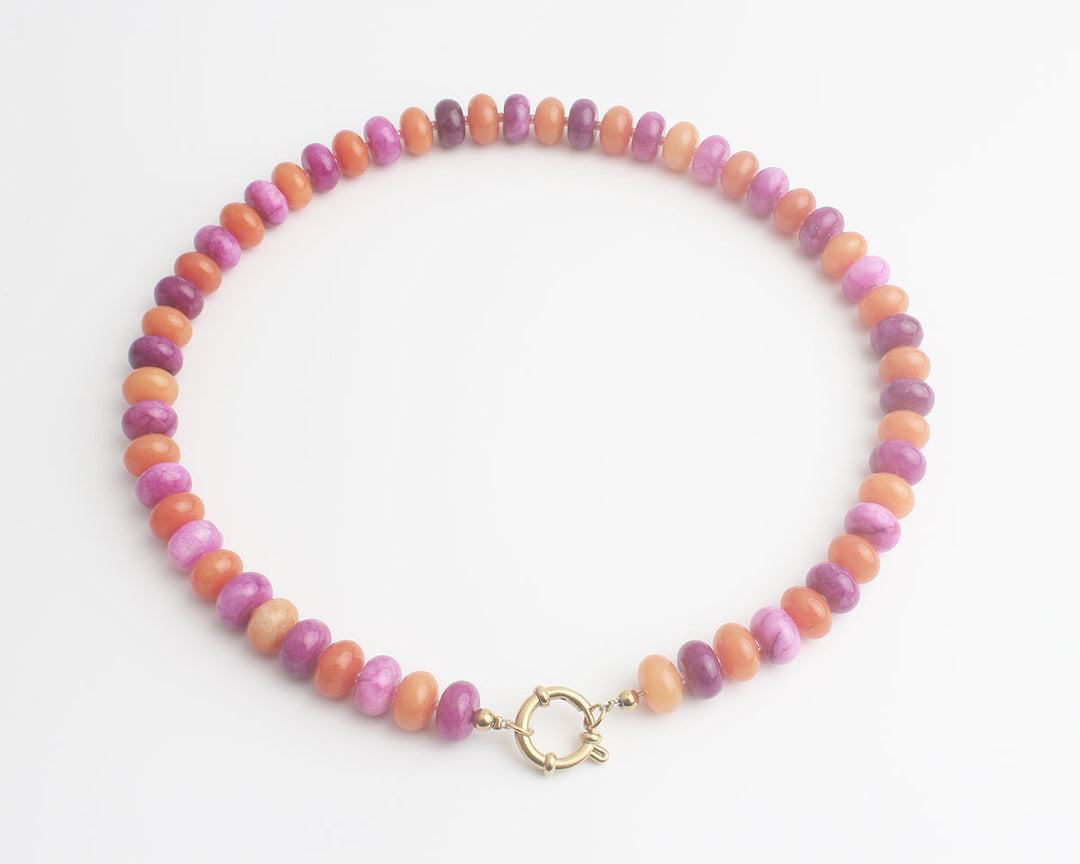 Clarisa - Necklace - Natural Stone - Stainless Steel