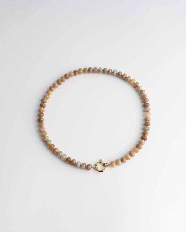 Darine - Necklace - Natural Stone - Stainless Steel