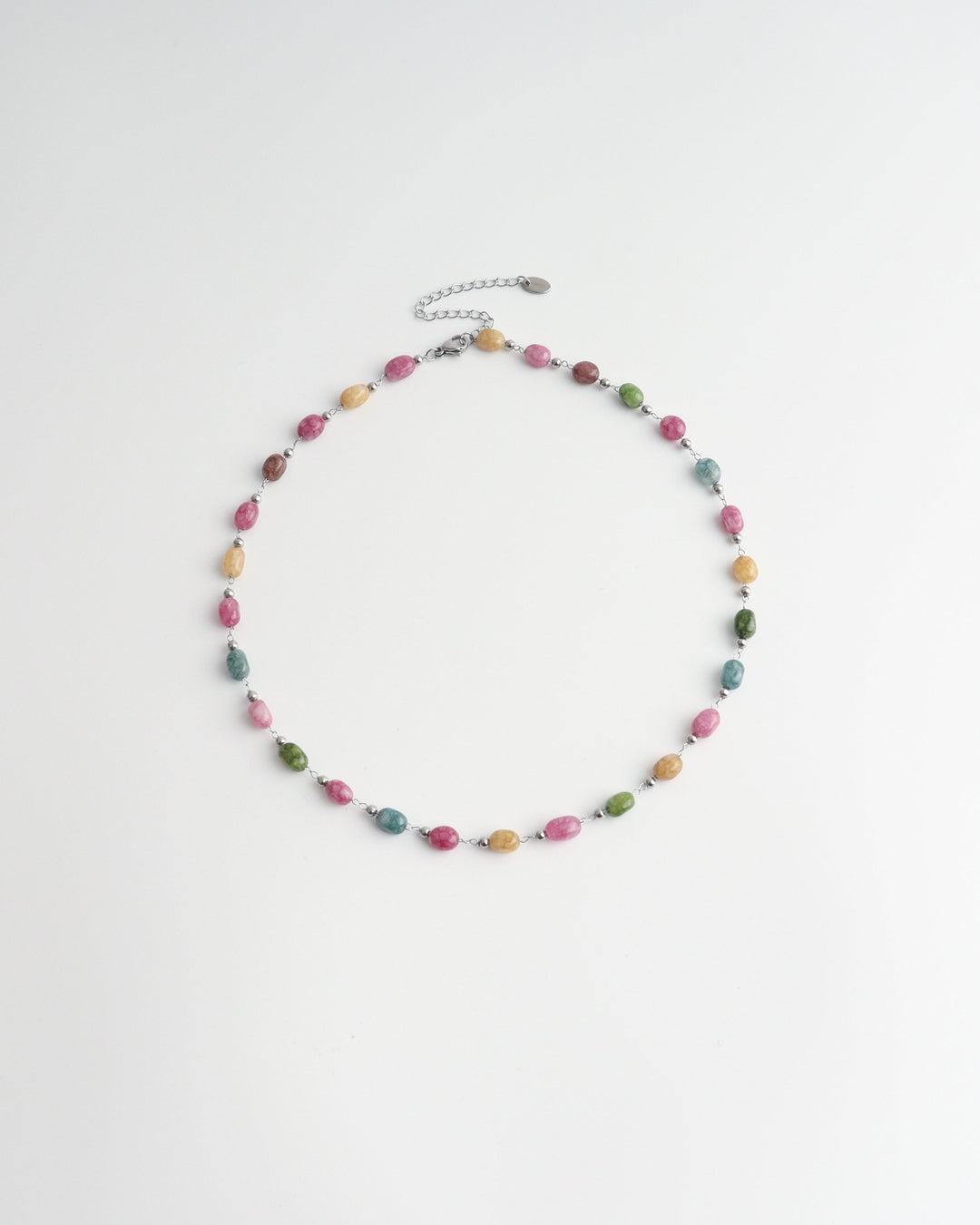 Janice - Necklace - Natural Stone - Stainless Steel
