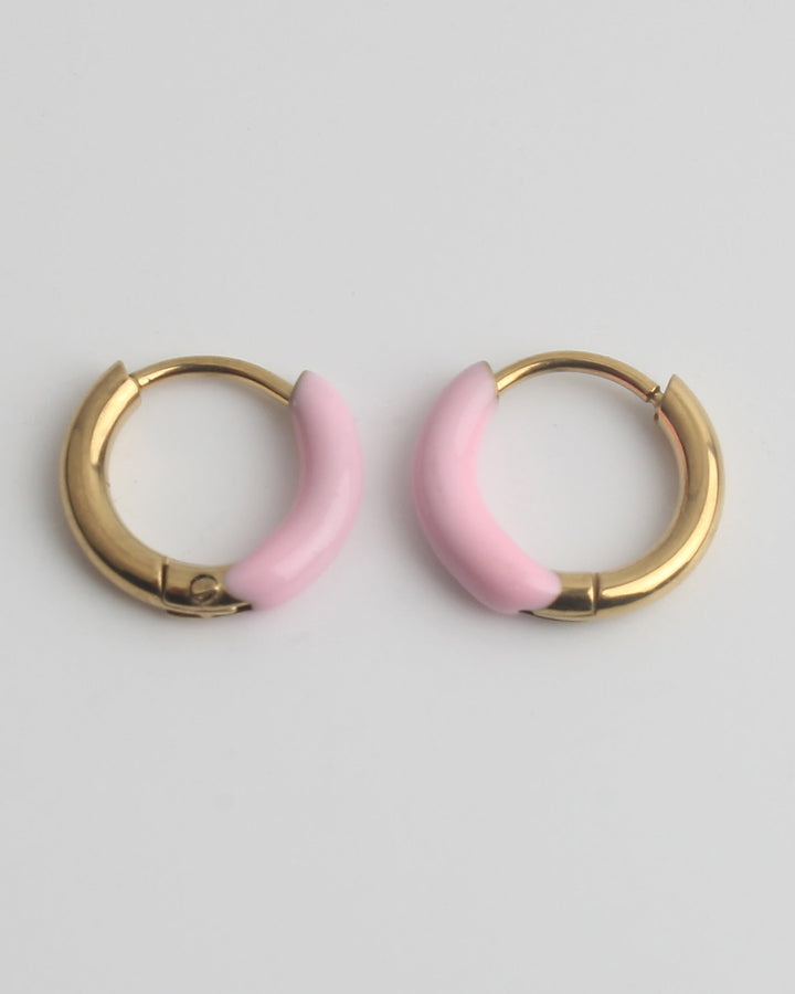 Tiny Happy Times - Oorbellen - Stainless Steel 1cm