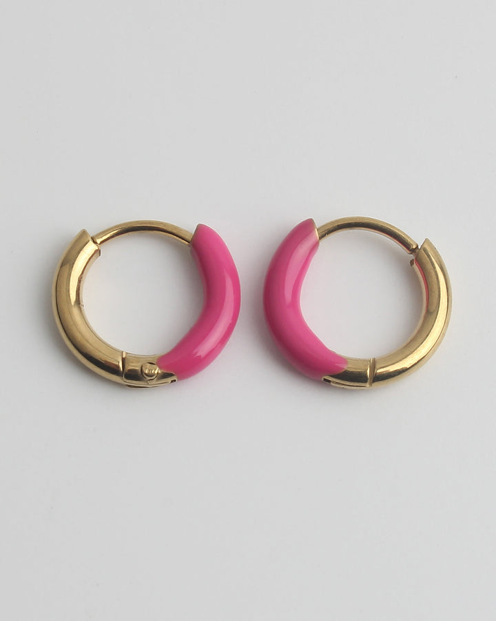 Tiny Happy Times - Oorbellen - Stainless Steel 1cm
