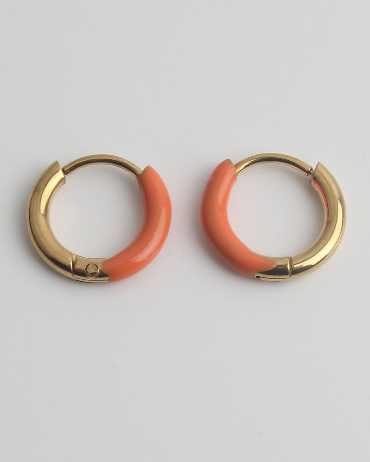 Tiny Happy Times - Oorbellen - Stainless Steel 1cm